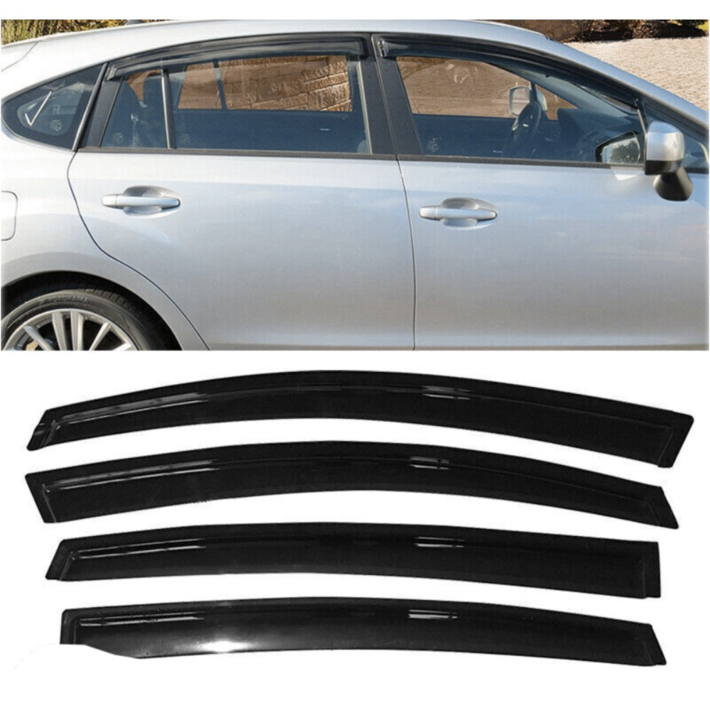 For  S Ubaru Window Visor Vent Sun Rain Deflector Guard 4PCS Set