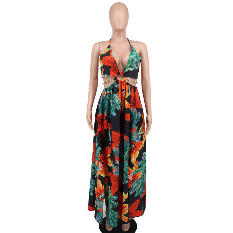 Womens Plus-size Printed Dress