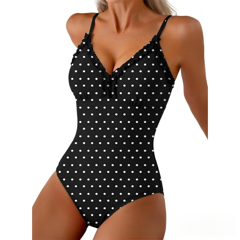 Womens New One-Piece Swimsuit With Floral Print