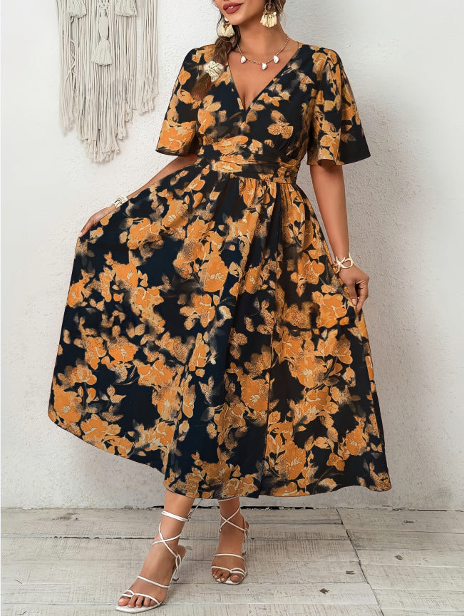 Summer European And American-style Midi Dress