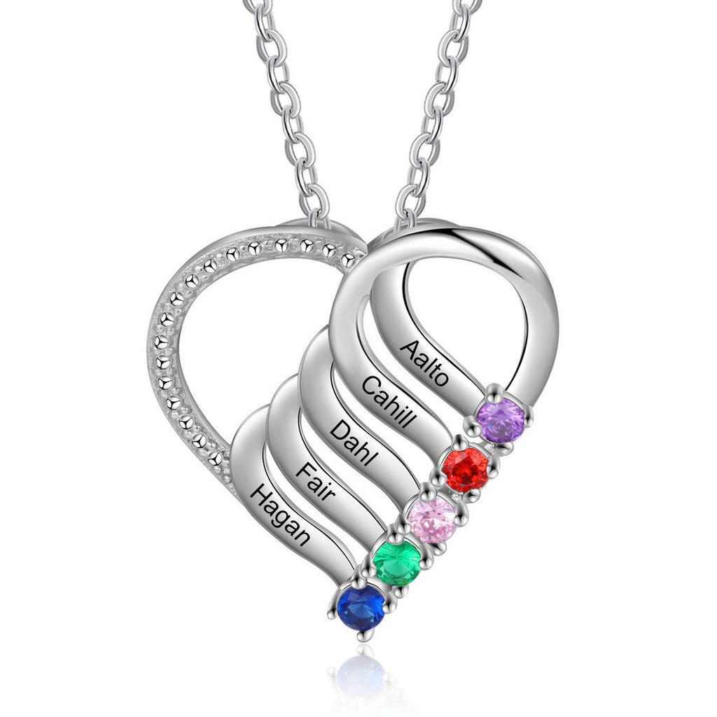 Personalized Trendy Necklace With December Birthstone Name