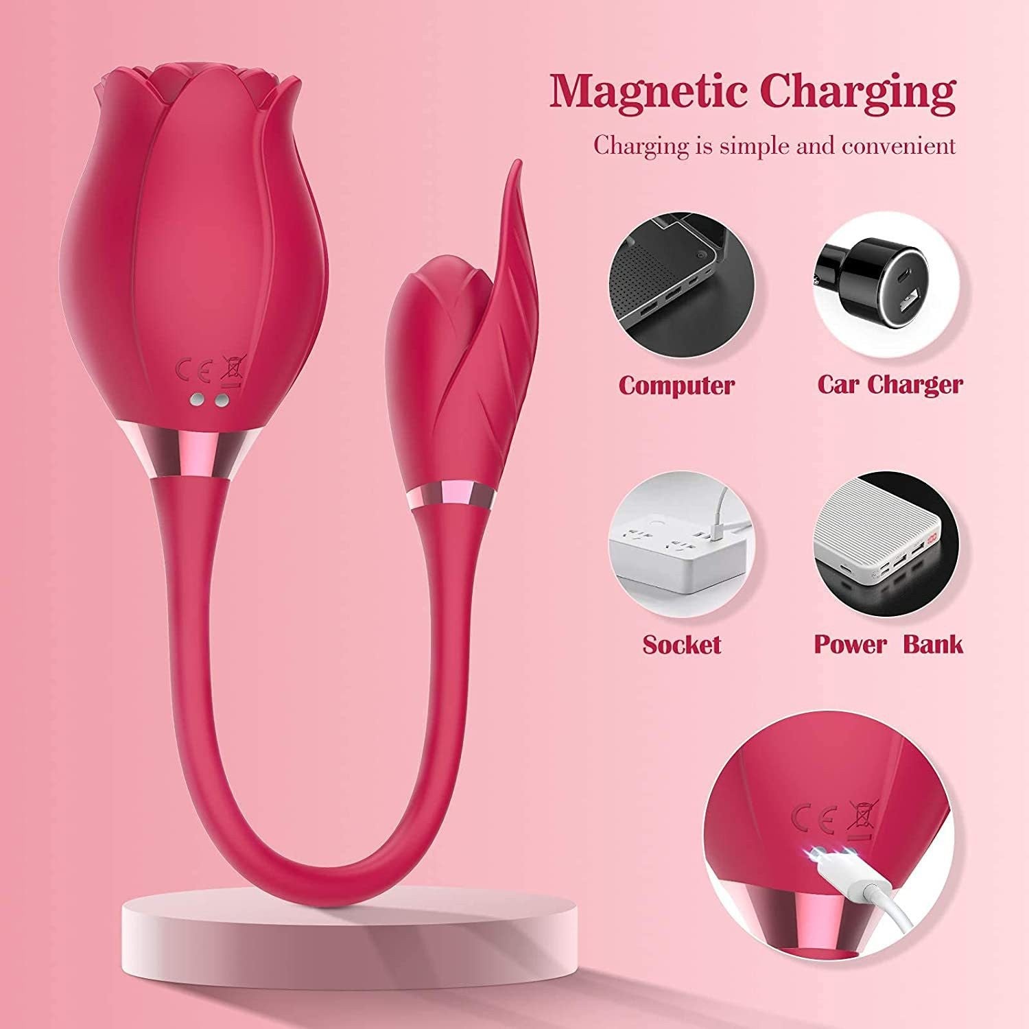 Women's Flower Silicone Massage