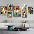 Flower Leaf Canvas Painting Art Poster Living Room Decorative Painting