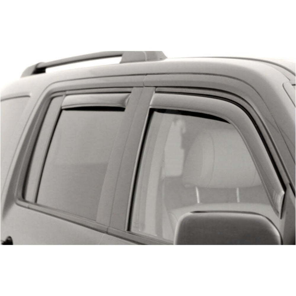 For 17-21 Compass 4pcs Smoke In Channel Window Visor Door Window Protection Trim