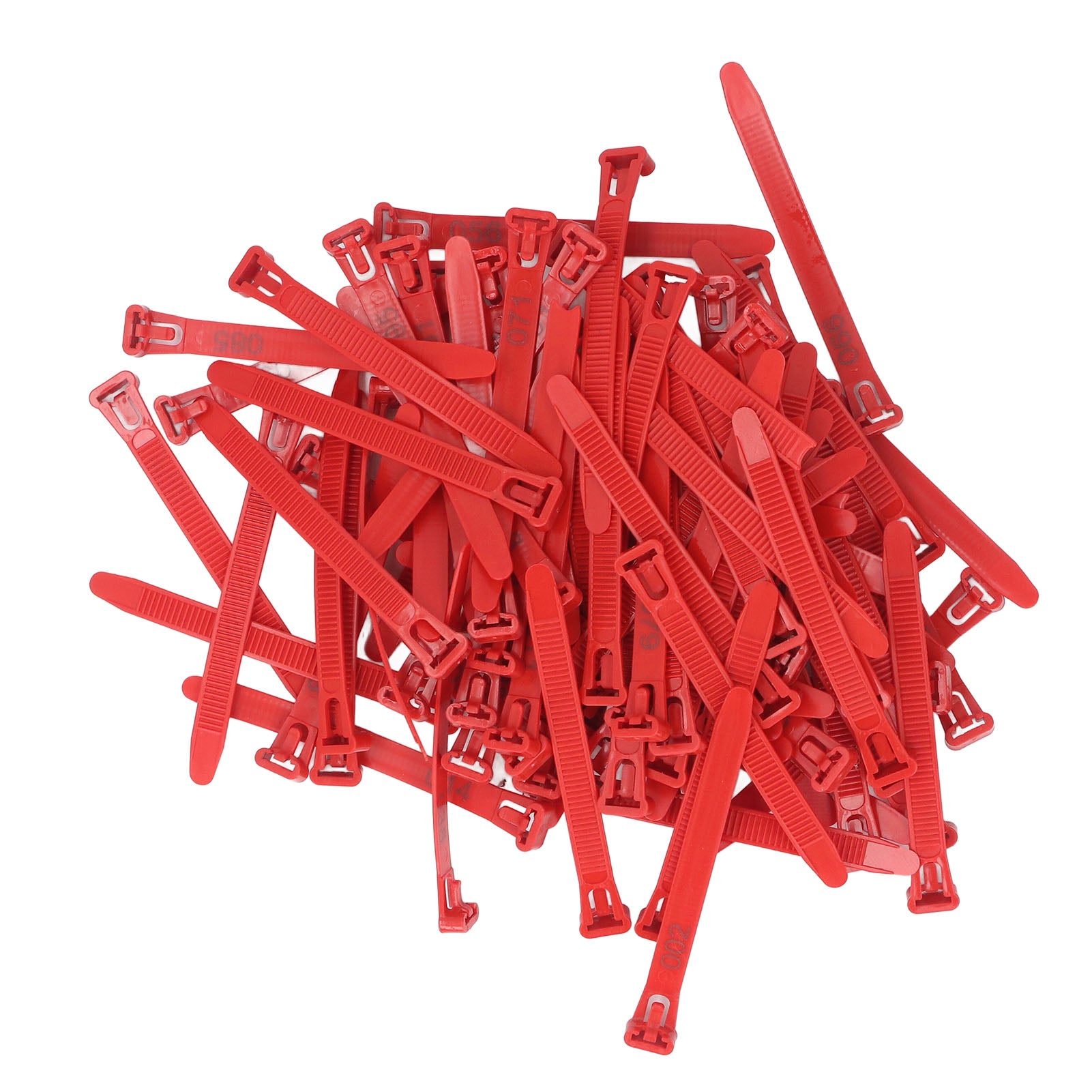 Chicken Leg Rings 1-100 Numbered Chicken Identification Leg Bands Tags Reusable For Ducks Chicks Chicken Pigeons Goose Red