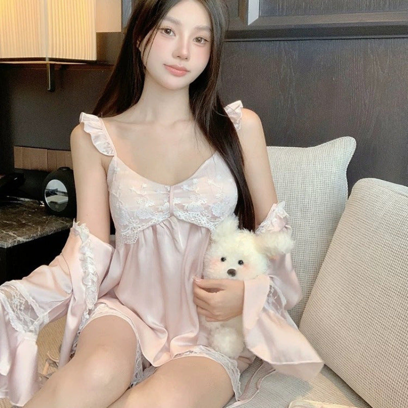 Spring Autumn New Viscose Pajama Set For Women