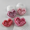 Love Heart Flowers Mold Rose Flower Fragrance Diy Silicone Mold