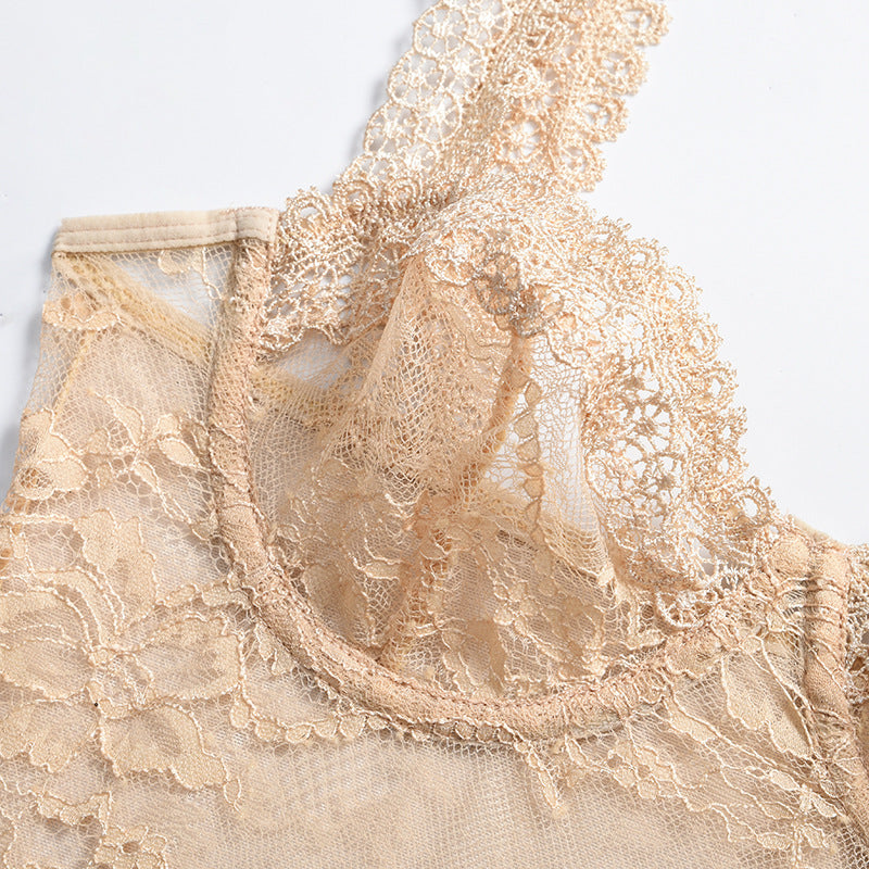 European And American Lace Flowers Comfortable And Close-fitting One-piece
