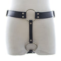 Mens PU Leather Chastity Belt Wearables