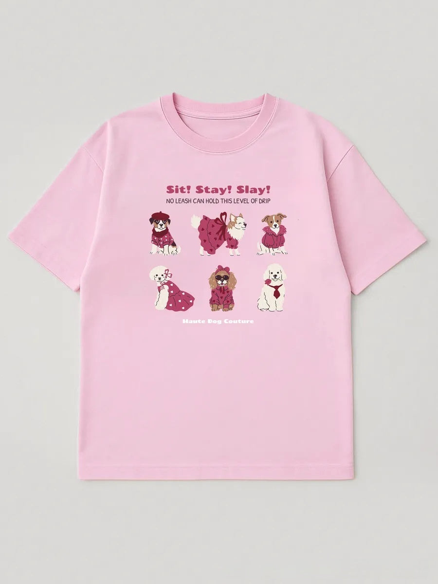 Summer New Arrival Cartoon-style Age-reducing Comfortable Printed Top