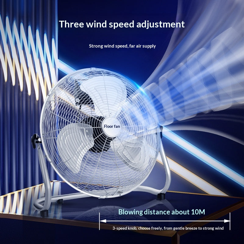 High-Power Household Desktop SittingCrawling Floor Fan