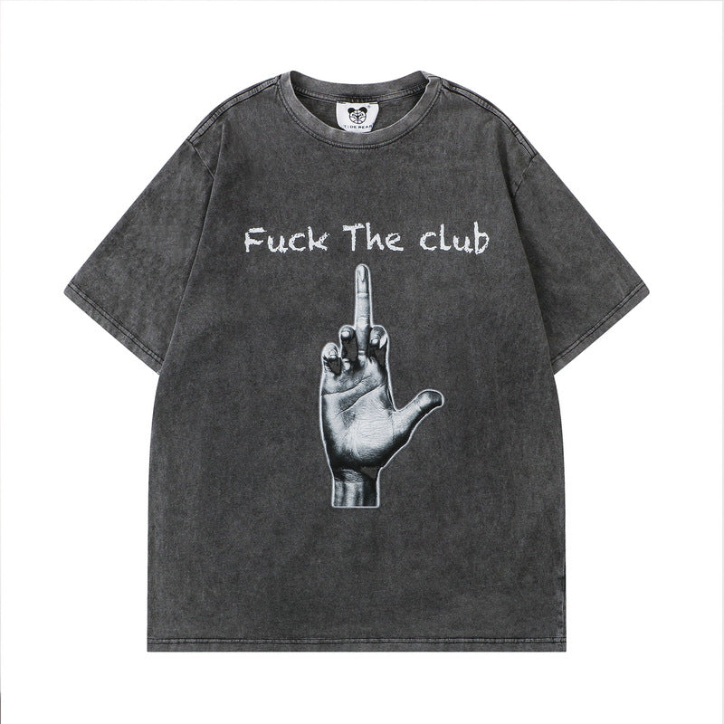 Printed Direct Spray Light Color Short Sleeve