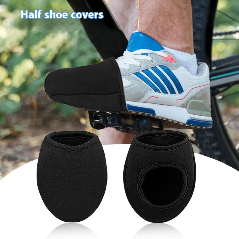 Soft Rebound Windproof Thermal Outdoor Bicycle Half Soles Shoe Cover