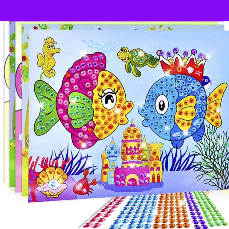 Children's Diamond Stickers Handmade Crystal DIY