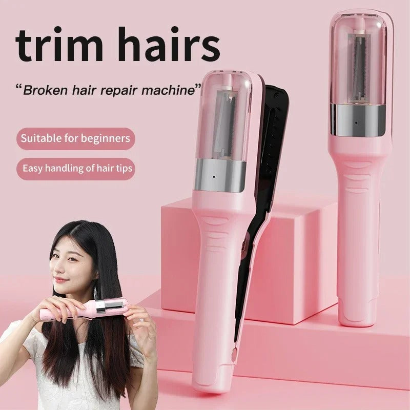 Hair Ends Trimmer Split Remover Dry Damaged Brittle Professional Automatic Trim Split For Women Cordless Hair Cutting Machine
