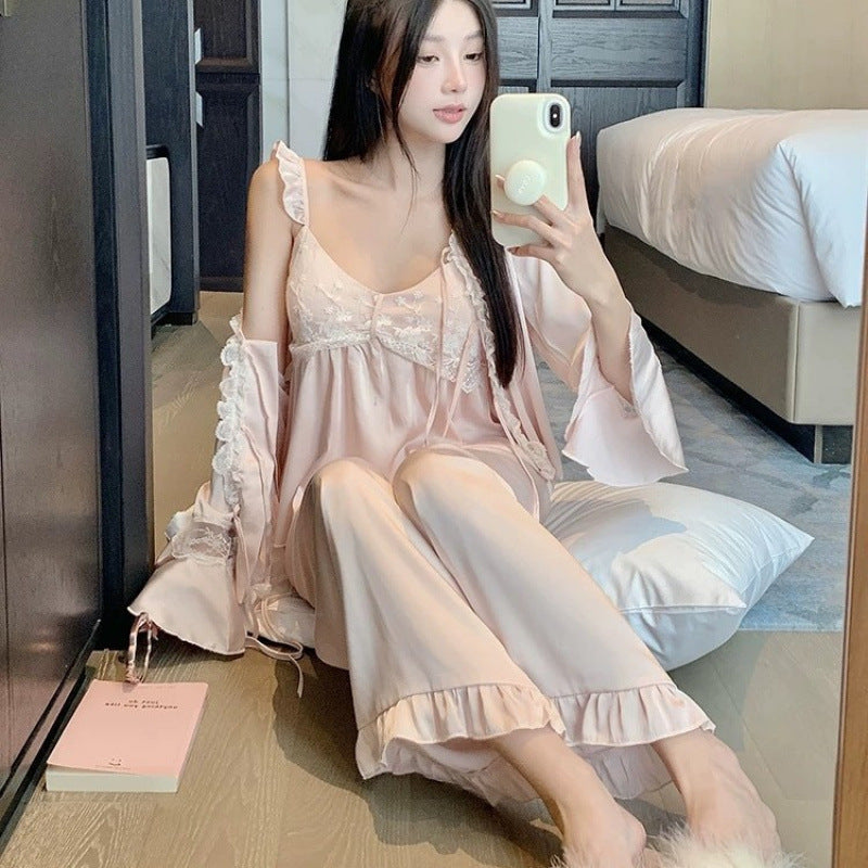 Spring Autumn New Viscose Pajama Set For Women