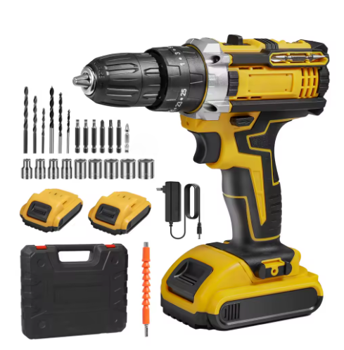 21V Cordless Impact Drill, Electric Screwdriver, Electric Hammer Drill, Mini Cordless Hand Drill, Lithium-ion Battery Power Tools