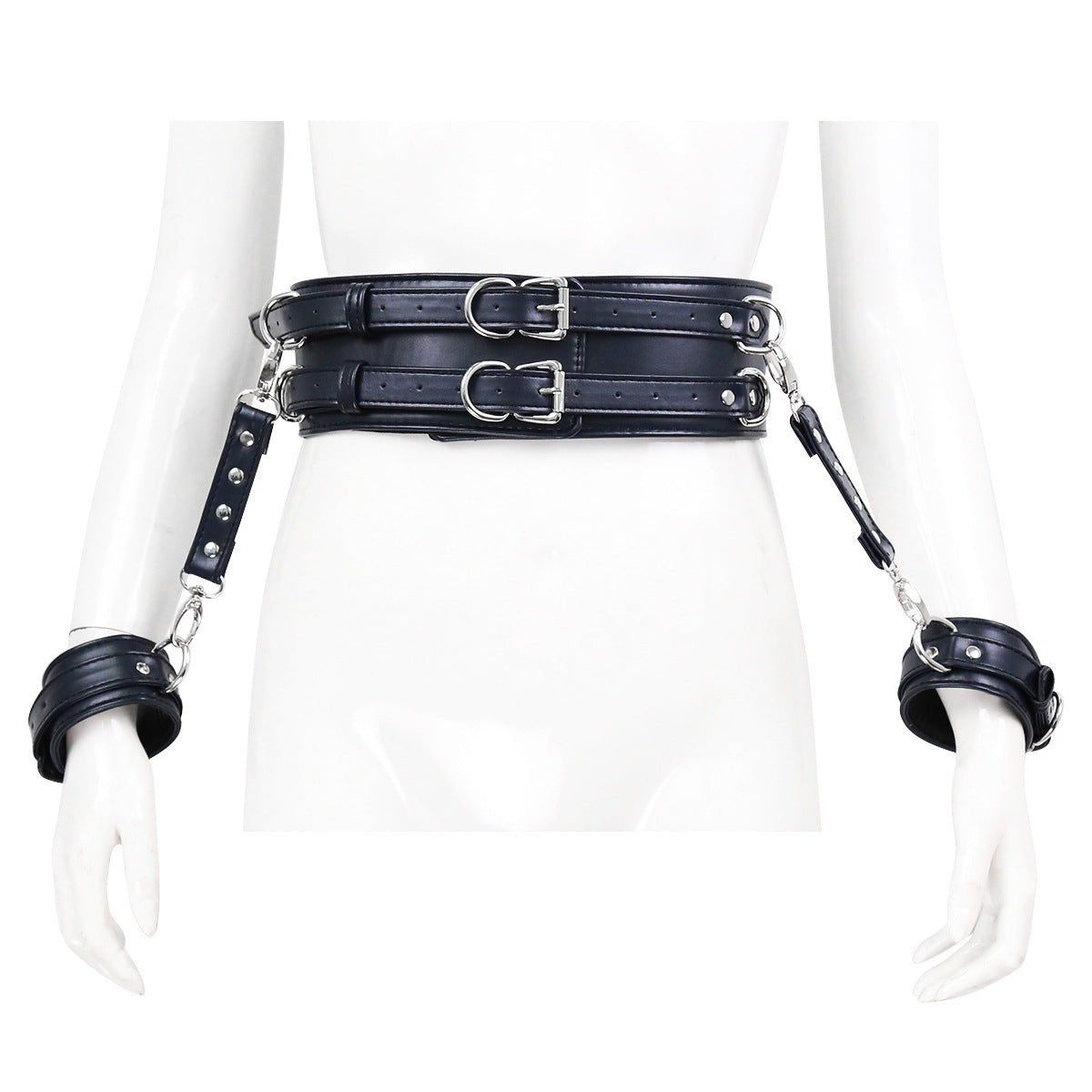 Men's And Women's Fashion Leather Handcuffs Girdle Tool
