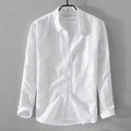 Mens Long Sleeve Casual Slim-fit Youth Style Japanese Style Simple And Breathable