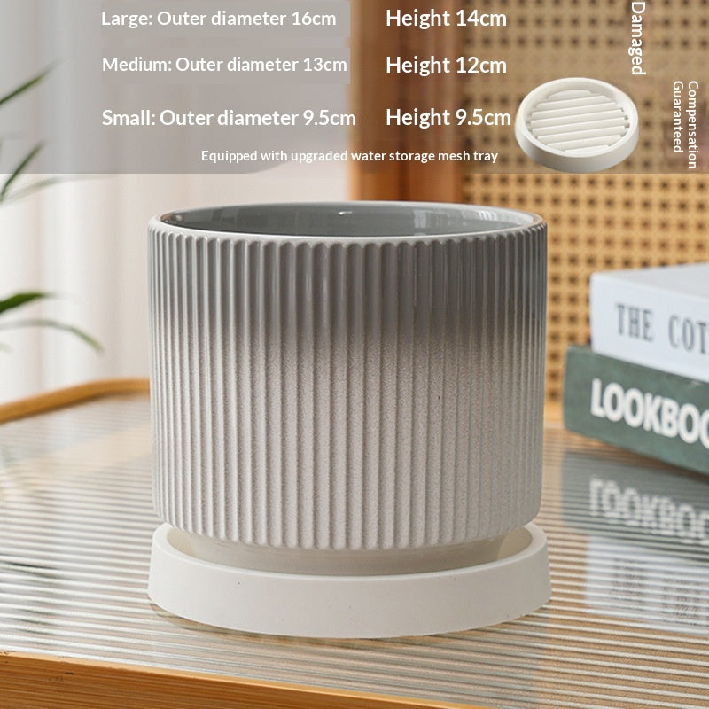 Wholesale Ceramic Flower Pots In Nordic Style For Phalaenopsis And Spider Plants