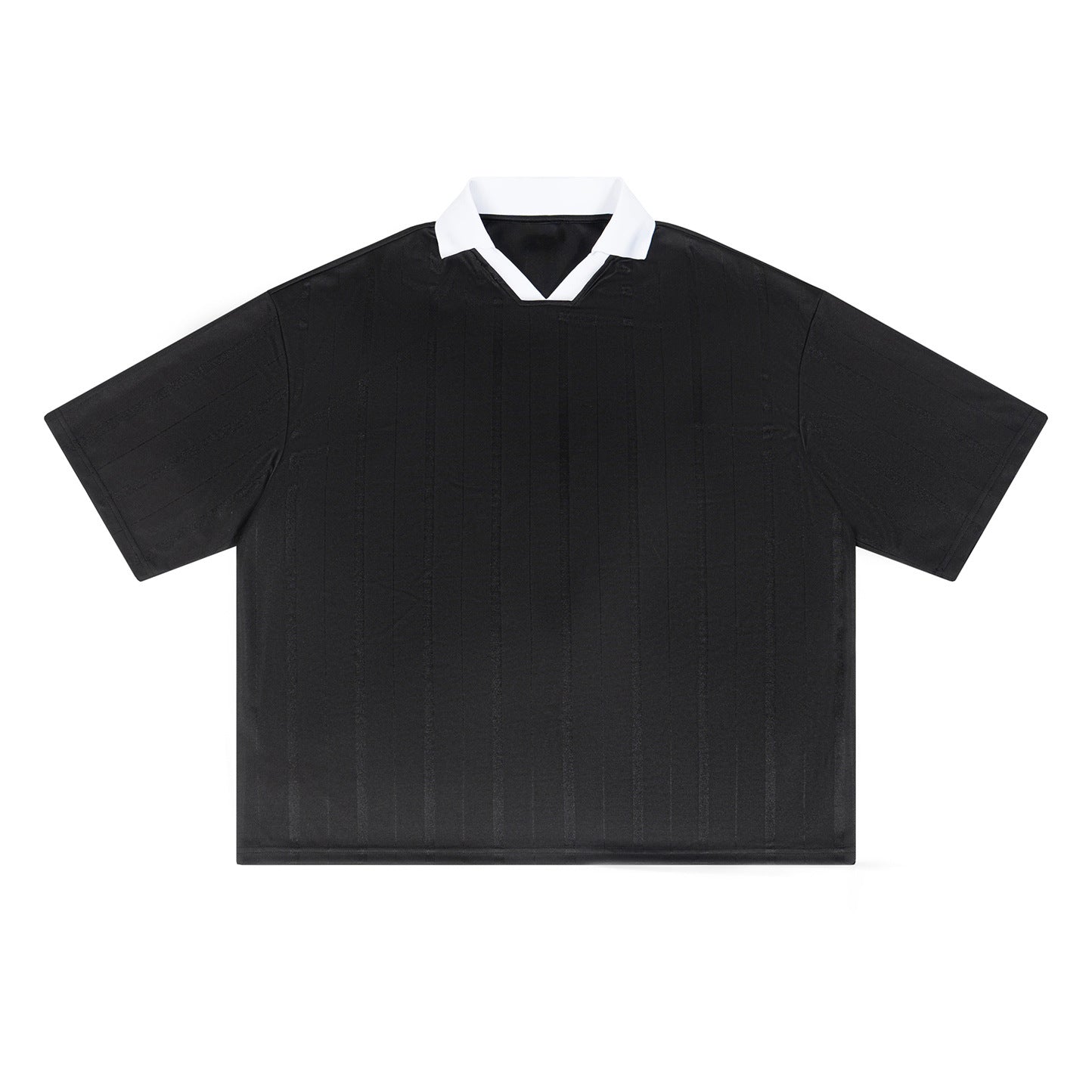 Contrast-collar Jersey Mens Short-sleeve Sports Top