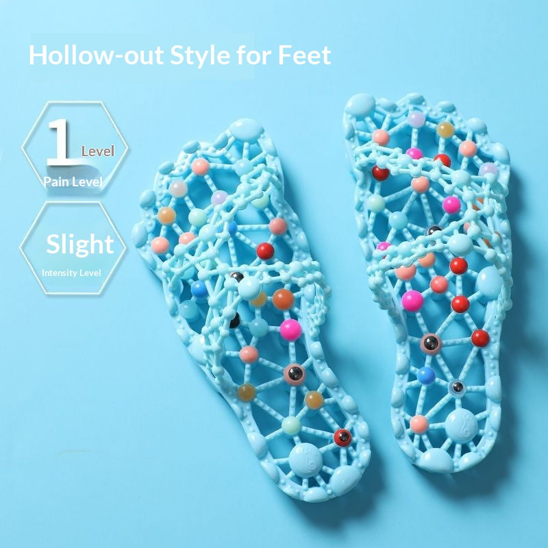 Summer Non-Slip Indoor Hollow-Out Foot-Massage Slippers For Women