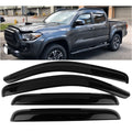 For T Oyota 2016-22 Tacoma Double Cab Window Visor Rain Deflector Guard 4PCS Set