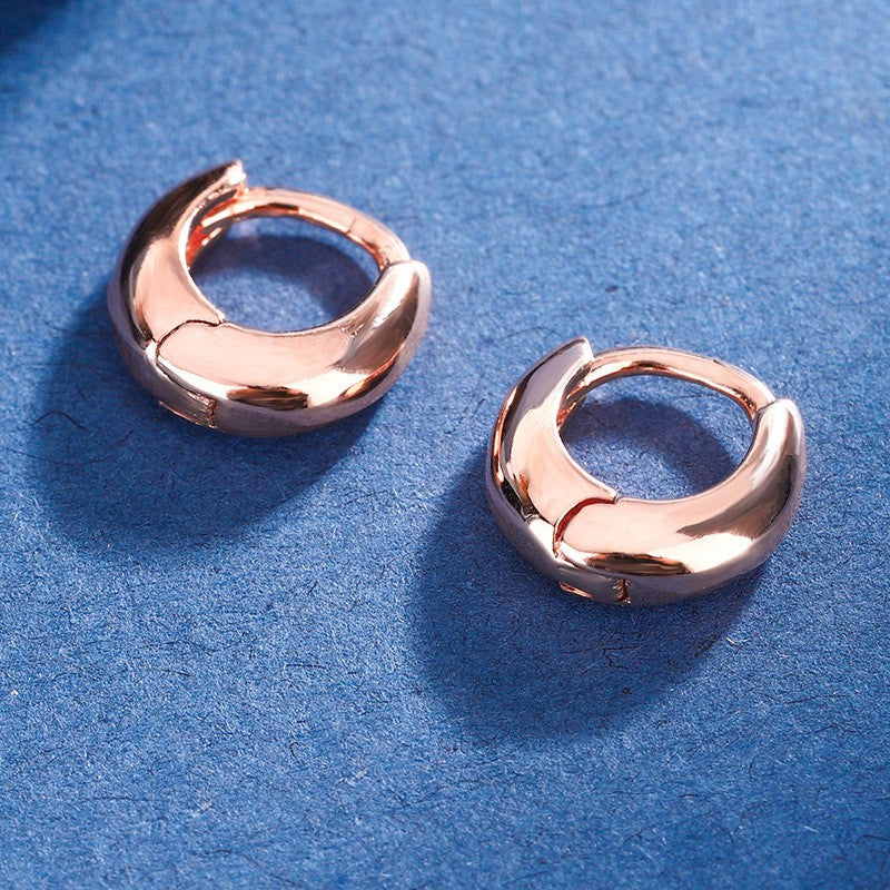 Simple Personality Hip-hop Smooth Ear Ring
