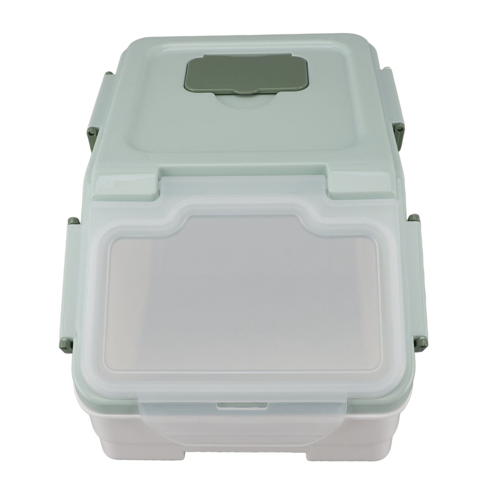 Airtight Rice Container Thickened Rice Storage Bin With Easy Open Lid For Kitchen Grain Flour Snacks Mint Green 5kg / 11lb