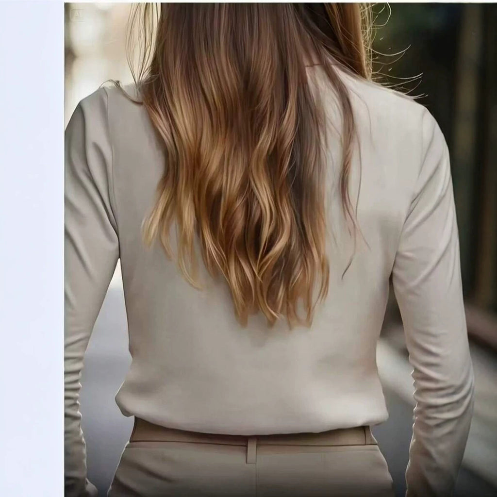 Solid-color Minimalist Chic Womens Top