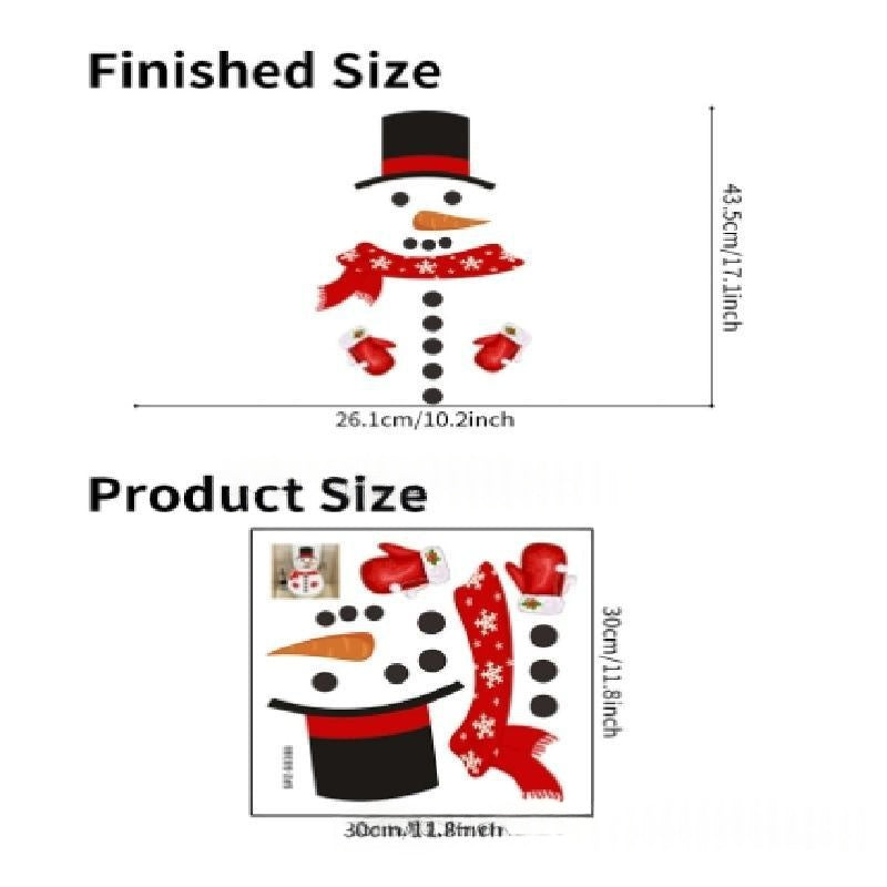 Christmas DIY Toilet Seat Decals Self-Adhesive Wall Stickers