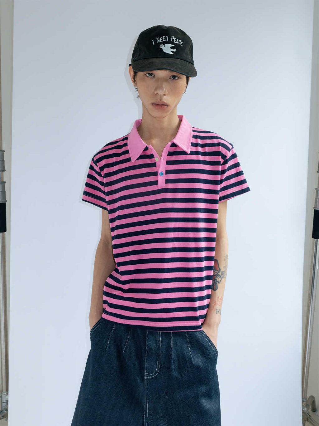 American Retro Shoulder Short Sleeves