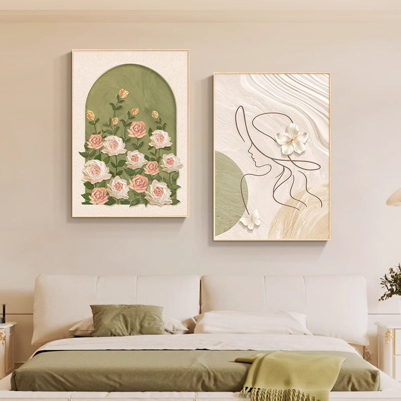 Minimalist Modern Bedroom Bedside Decorative Painting