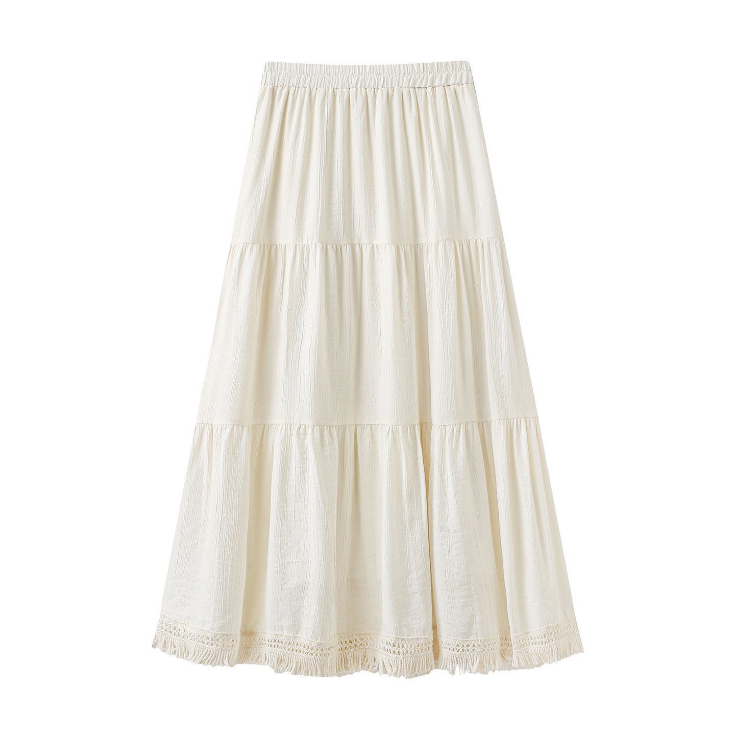 Embroidered Floral Blouse And Draping Skirt Two-piece Set