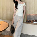 Slim-fit Cropped Top New Short-sleeve Style