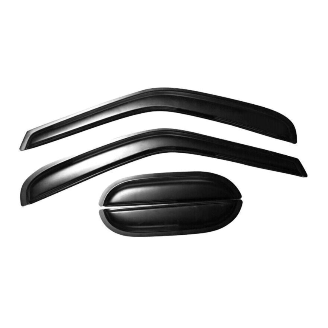 For F150 F250 Extended Cab Window Visor Rain Deflector Guard 4PCS Set