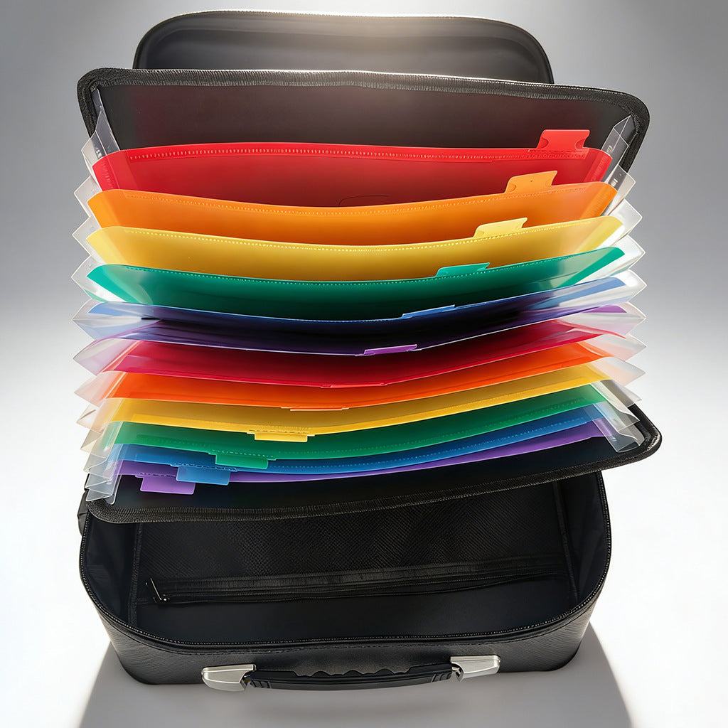 Fire- And Water-Resistant Document Organizer Bag