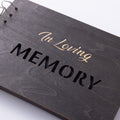 3 Styles Hollow Cutout Wooden Funeral Guest Book In Loving Memory Spiral Binding Memorial Sign In Book Remembrance Keepsake For Celebration Of Life Service