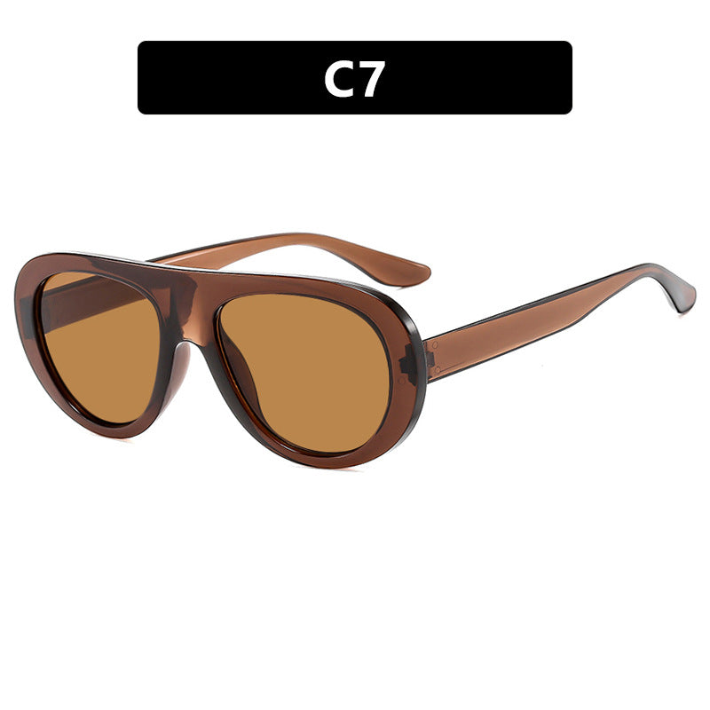 Small Frame Frog-style Sunglasses For Women