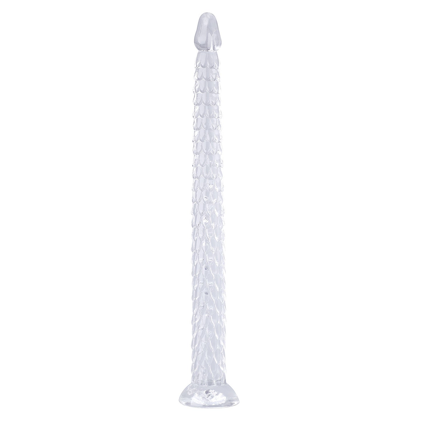 Deep Transparent Dragon Whip Women's Masturbation Device