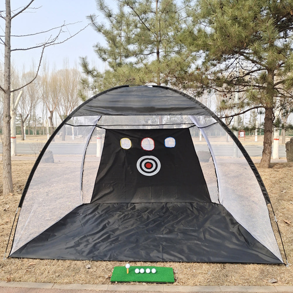 Indoor And Outdoor Golf Chipping Net Set Collapsible Golf Pitching Cages Foldable Golf Practice Net Golf Training Equipment Kit
