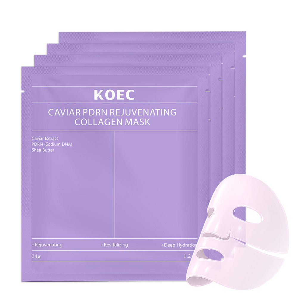 Salmon White-Transforming Collagen Gel Mask 4-piece Pack