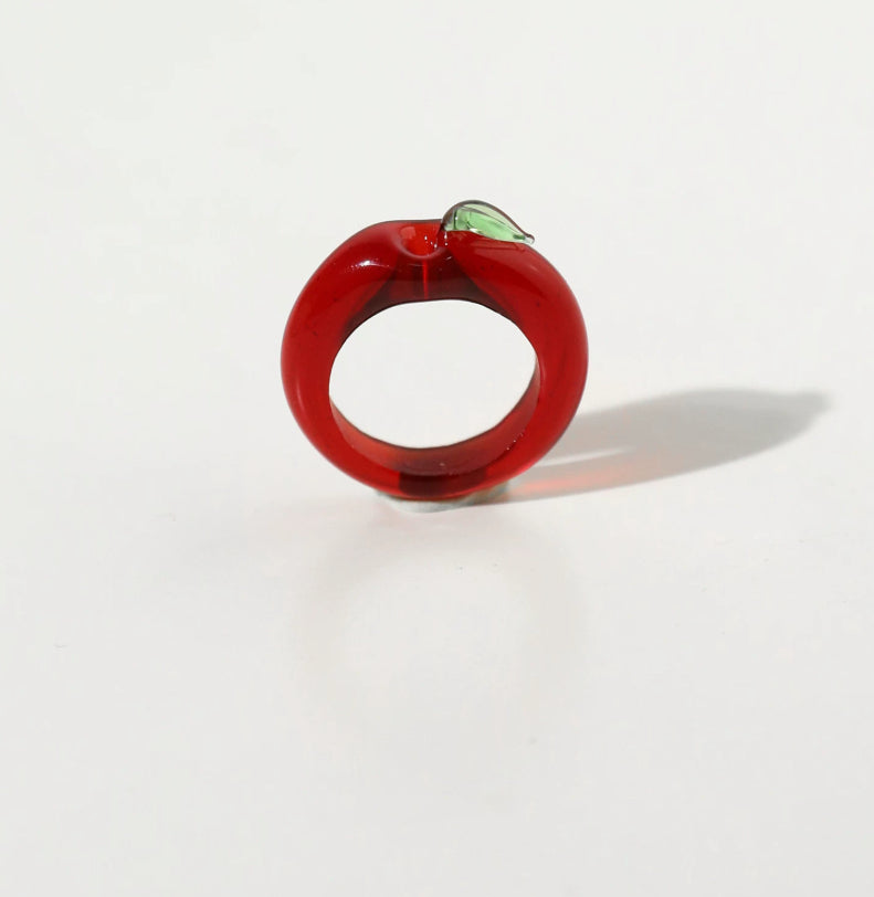 Original Design Lampwork Glass Ring