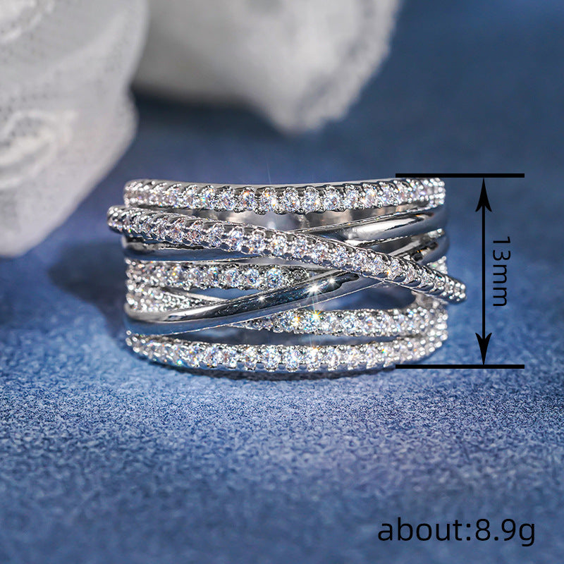 Multilayered Designer-Style Ring For Women