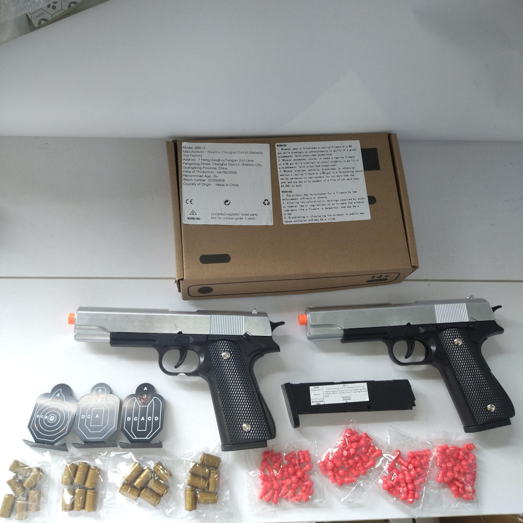 New 1911 Semi-Automatic Soft-Dart Toy Gun  Realistic Shell Ejection & Authentic Appearance Toy For Parent-Child Battles
