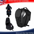 Motorcycle Rear Seat Tail Bag Motorbike Luggage Helmet Storage Backpack Grey
