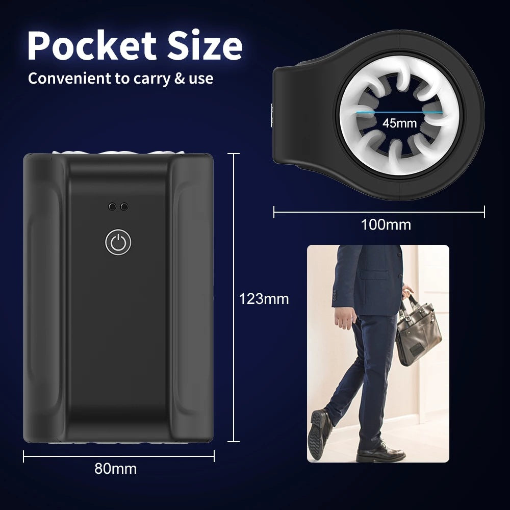 Men's Fashion Simple Automatic Vortex Rotation Massage Tool