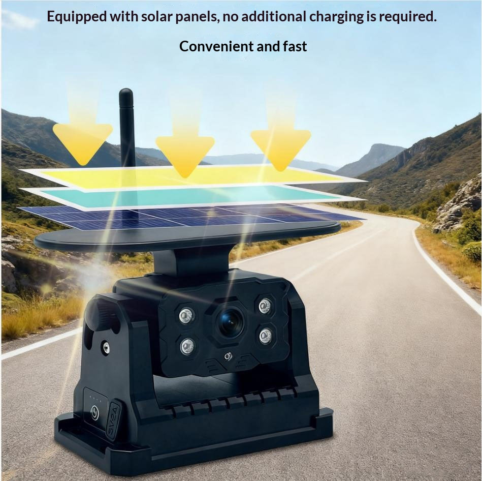 Solar-powered Wireless Magnetic Suction Camera