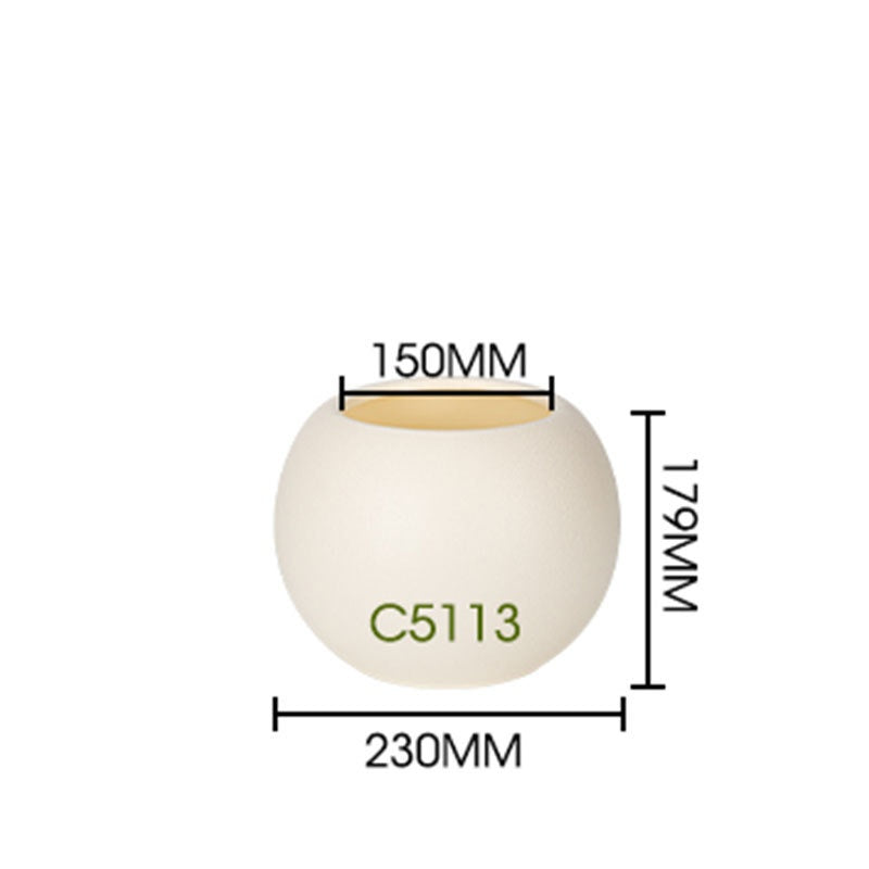 Spherical Flower Pot In Concrete Plastic