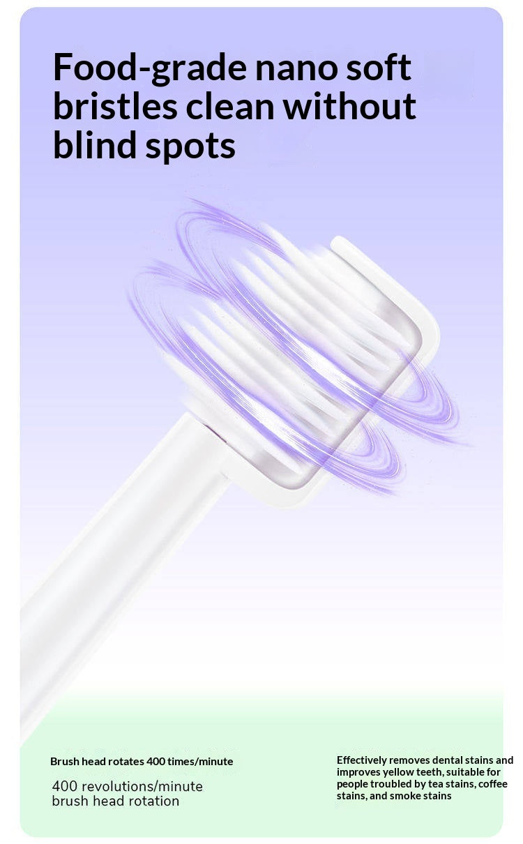 Rotary Rechargeable Toothbrush For Men And Women
